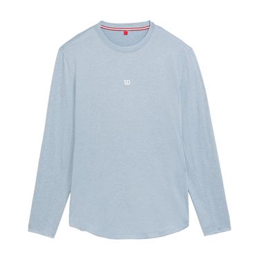 Wilson Everyday Performance Long Sleeve Tee Shirt Mens Blue Fog WM00220411LBBimage