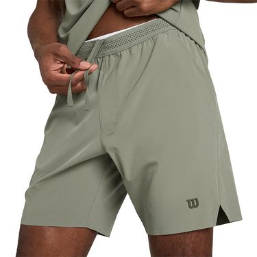 Wilson Tournament v2 7 inch Short Mens Vetiver Gray WM00502E014002image