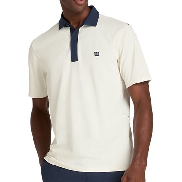 Wilson Challengers Technical Polo Mens Sandrift WM00507531GYCimage