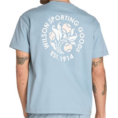 Wilson Classic Cotton Graphic Tee Shirt Mens Blue Fog WN00016U016001image