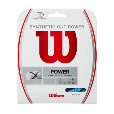 Wilson Synthetic Gut Power 17G Bright Blue Tennis String