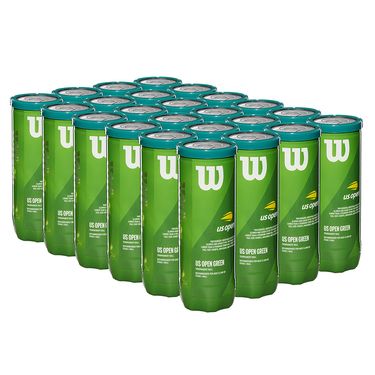 Wilson US Open Green Tournament Transition Tennis Balls (Case)