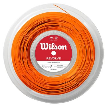 Wilson Revolve Spin 17G Orange Tennis String REEL