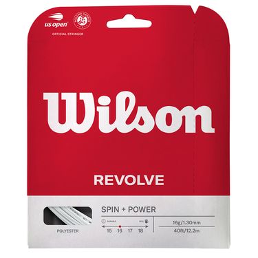 Wilson Revolve 16G White Tennis String