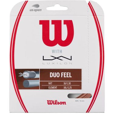 Wilson Duo Feel Hybrid Tennis String - Wilson NXT Control 16/Luxilon 4G Rough 125
image