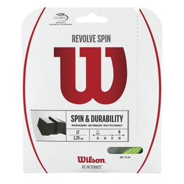 Wilson Revolve Spin 17g Tennis String Green | Midwest Racquet Sports