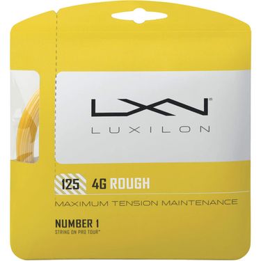 Luxilon 4G Rough 125 Yellow Tennis String