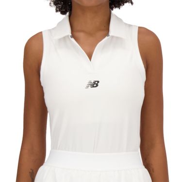 New Balance Collared Tournament Tank Top Womens White WT41402 WT
image