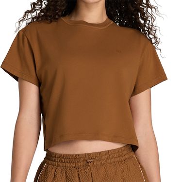 Wilson Harper Crop Tee Shirt Womens Caramel Cafe WW00367N009001image