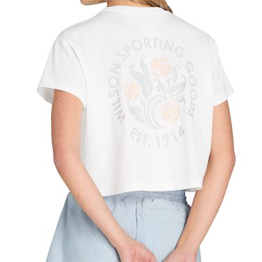 Wilson Harper Crop Tee Shirt Womens Bright White WW00367W001001image