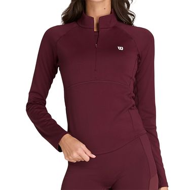 Wilson Baseline 1/2 Zip Long Sleeve Top Womens Port Royale WW00556531WIEimage