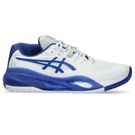 Asics Gel Resolution X Mens Wide (2E) Tennis Shoe White/Dark Cobalt 1041A487 101