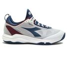 Diadora Speed Blushield Fly 4 Plus Clay Mens Tennis Shoe White/Ensign Blue/Whisper White 179509 C0179