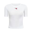 Diadora Stratouno Short Sleeve Top Womens Optical White 182753 20002