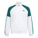 Diadora Match Track Jacket Mens Optical White/Shaded Spruce 183155 C0285
