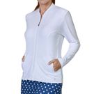 Sofibella UV Staples Full Zip Jacket Womens White 2043 WHT