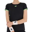 Lotto Superrapida V Tee Shirt Womens Black/Green Apple Neon 215506 1TA