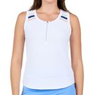 Sofibella Classic Currents Racerback Tank Top Womens White 2439CLA WHT