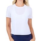 Sofibella Staples Short Sleeve Top Womens White 2613 WHT