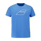 Babolat Exercise Cotton Boys Tee Shirt Malibu Blue 4BS26444 4062
