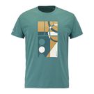 Babolat Exercise Message Tee Shirt Mens North Sea 4MS26445 8016