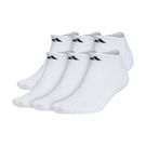 adidas Mens Athletic Cushioned No Show Sock 6 Pack - White/Black