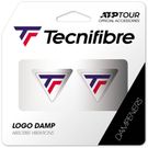 Tecnifibre Logo Damp 2 Pack - White/Blue/Red