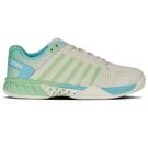 K-Swiss Express Light D Wide Womens Pickleball Shoe Egret/Green 97292 258
