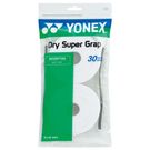 Yonex Dry Super Grap White Overgrip 30 Pack