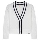 Boast Cardigan Womens White/Vintage Navy BW54145 WHT
