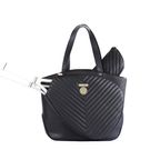 Court Couture Cassanova Chevron Tennis Tote Womens Onyx CCNOVA BLK