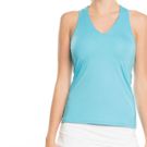 Lucky in Love Core V Neck Tank-Ocean