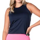 Lucky in Love Essentials Freedom Crop Tank Top Womens Midnight CT962 401