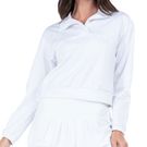 Lucky in Love Essentials Mock Pullover Womens White CT981 110