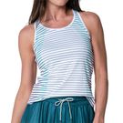 Lucky in Love Shimmer Contour Rib Tank Top Womens White CX135 84D110