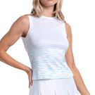 Lucky in Love Making Waves Rising Tides Tank Top Womens White CX141 44F155