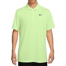 Nike Court Dri FIT Solid Polo Shirt Mens Light Liquid Lime/Black DH0857 360