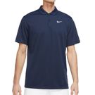 Nike Court Dri FIT Solid Polo Shirt Mens Obsidian/White DH0857 451