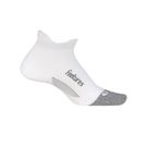 Feetures Elite Max Cushion No Show Tab Sock - White/Grey
