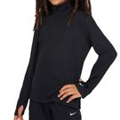 Nike Boys 1/2 Zip Long Sleeve Black/Reflective Silver FN8375 010