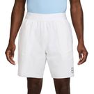 Nike Court 8 inch Advantage Short Mens White/Black FZ9322 100