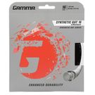 Gamma Synthetic Gut w/Wearguard 16g (1.32mm) Tennis String Black GSGW62û