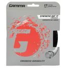 Gamma Synthetic Gut w/Wearguard 17g (1.27mm) Tennis String Black GSGW712