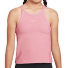 Nike Girls High Neck Tank Top Medium Soft Pink/White HJ4252 690