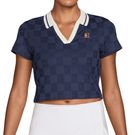 Nike Court Collection Crop Polo Womens Midnight Navy/Sail IB0772 410