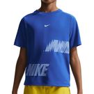 Nike Boys Dri Fit Printed Tee Shirt Game Royal/White IF2474 480