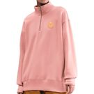 Nike Court Club Fleece Quarter Zip Womens Red Stardust/Pink Glaze/Laser Orange IH7804 618
