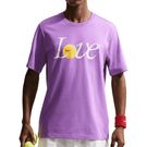 Nike Court Paris Tee Shirt Mens Bright Violet IU7414 522
