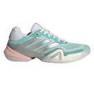 adidas Barricade 14 Womens Tennis Shoe Semi Flash Aqua/Silver Metallic/Blush Pink JR1766