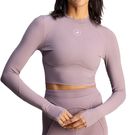 adidas by Stella McCartney Long Sleeve Crop Top Womens Legacy Purple JY8142